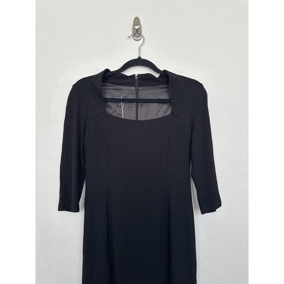 Femkit Berlin Sheath Dress Minimalist Knee Length Black Women's 38 (US 6) NEW - Picture 2 of 11